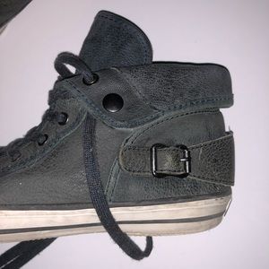 Ash Genuine Leather Sneakers with Buckle